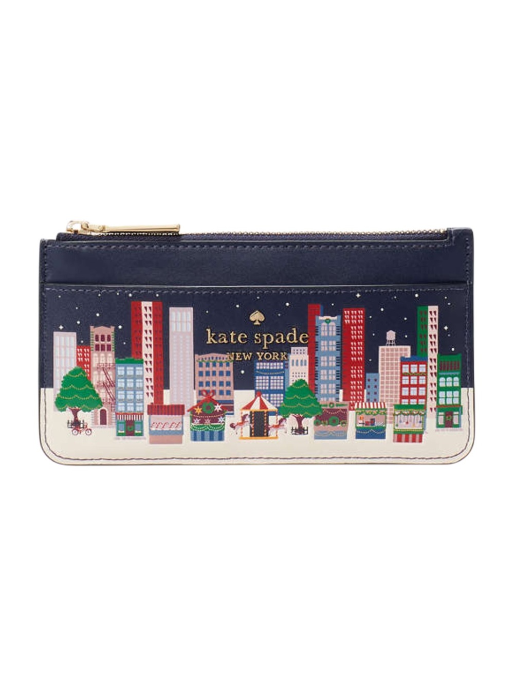 Kate Spade New York Winter Wonders Large Slim Card Holder